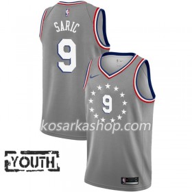 Dres Philadelphia 76ers Dario Saric 9 Nike 2018-19 City Edition Siva Swingman - Dječji